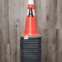 16 Hvy Duty Pylon Cones - Dressage Ring Letters *new, 4 blank, clean, mnr base residue
