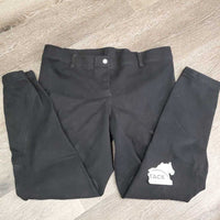 Hvy Cotton Riding Breeches, Pull On *vgc/fair, hair, knee stitching holes

