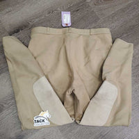 Hvy Cotton Breeches *gc, rubs, pills, mnr stains, older