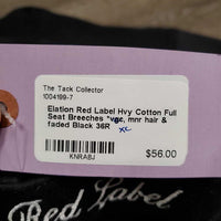 Hvy Cotton Full Seat Breeches *xc, mnr hair & faded