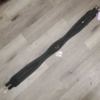 Nylon Web & Neoprene Girth, 2x els *vgc, clean, hairy & dirty seams, residue, faded