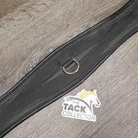 Nylon Web & Neoprene Girth, 2x els *vgc, clean, hairy & dirty seams, residue, faded
