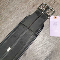 Nylon Web & Neoprene Girth, 2x els *vgc, clean, hairy & dirty seams, residue, faded