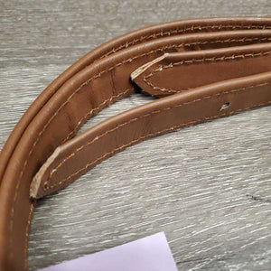 Nylon Lined Stiff Stirrup Leathers *vgc, creases, mnr edge rubs, scrapes & stretched hole backs
