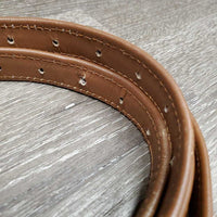 Nylon Lined Stiff Stirrup Leathers *vgc, creases, mnr edge rubs, scrapes & stretched hole backs
