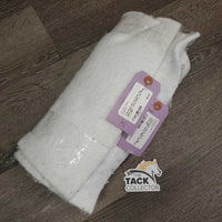 2 Synthetic Felt Leg Quilts *vgc, clean, pilly, stains, older, rubs