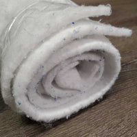 2 Synthetic Felt Leg Quilts *vgc, clean, pilly, stains, older, rubs
