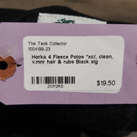 4 Fleece Polos *xc/, clean, v.mnr hair & rubs
