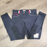Full Seat Breeches *vgc, faded, seam puckers, curled inner waist, older
