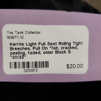 Light Full Seat Riding Tight Breeches, Pull On *fair, cracked, peeling, faded, older