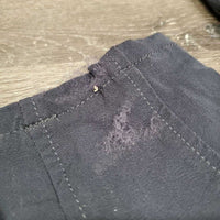 Sticky Full Seat Riding Tight Breeches, Pull on *gc, seam puckers, faded?, pulled belt loop stitching, rubs, frays