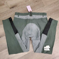 Full Seat Breeches *gc, older?, pills, dents/puckers, faded, seam puckers, torn tag, seat/legs rubs & pills
