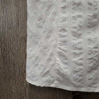 SS Show Shirt, 1x Button Collar *gc, pit stains, puckers