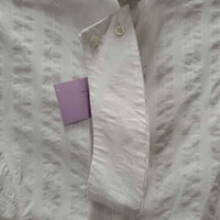 SS Show Shirt, 1x Button Collar *gc, pit stains, puckers
