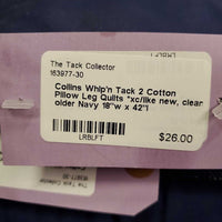 2 Cotton Pillow Leg Quilts *xc/like new, clean, older
