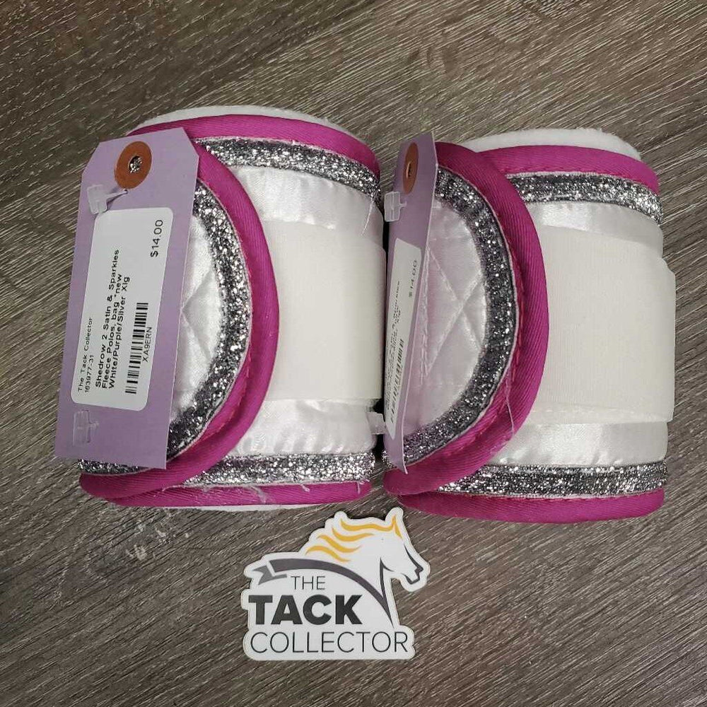 2 Satin & Sparkles Fleece Polos, bag *new