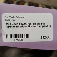 Pr Fleece Polos *xc, clean, mnr stretched edges

