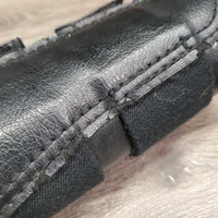 Closed Fleece Lined Boots, velcro *gc/fair, clean, hairy, rubs, holey, missing logo, hairy & weak velcro
