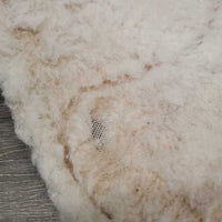 Closed Fleece Lined Boots, velcro *gc/fair, clean, hairy, rubs, holey, missing logo, hairy & weak velcro
