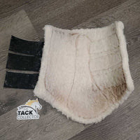 Pr Fleece Lined Closed Hind Boots, velcro *gc, clean, stains, clumpy, mnr pilly edges, rubs
