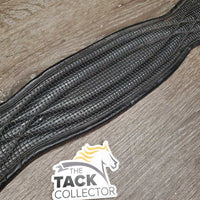 Nylon Web & Neoprene Dressage - Short Girth, 2x els *gc, clean, dirty & hairy seams, creases, faded, rubs
