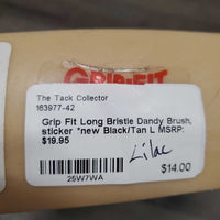 Long Bristle Dandy Brush, sticker *new