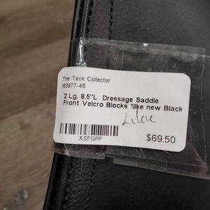 2 Lg, 8.5"L Dressage Saddle Front Velcro Blocks *like new