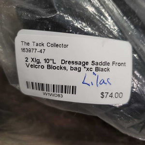 2 Xlg, 10"L Dressage Saddle Front Velcro Blocks, bag *xc