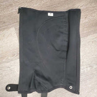 Microsuede Synthetic Half Chaps *gc/fair, rubs, dirt?discolored, peeling, cracks, stretched els, older
