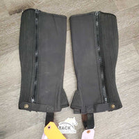 Microsuede Synthetic Half Chaps *vgc, rubs, faded? mnr stains & dirt
