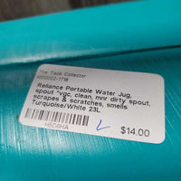 Portable Water Jug, spout *vgc, clean, mnr dirty spout, scrapes & scratches, smells
