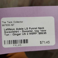 LS Funnel Neck Sweatshirt - Sweater, tag *new