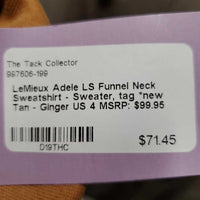 LS Funnel Neck Sweatshirt - Sweater, tag *new
