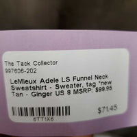 LS Funnel Neck Sweatshirt - Sweater, tag *new
