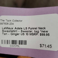 LS Funnel Neck Sweatshirt - Sweater, tag *new
