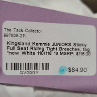 JUNIORS Sticky Full Seat Riding Tight Breeches, tag *new
