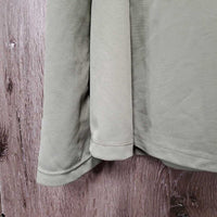 LS Polo Shirt, 1/4 Zip Up, Mesh Sleeves, tag *new