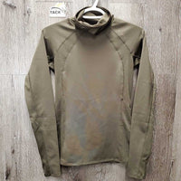 High Neck Long Sleeve "Base Layer" Shirt, 1/4 Zip Up, Mesh Sleeves, tag *new
