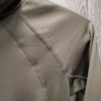 High Neck Long Sleeve "Base Layer" Shirt, 1/4 Zip Up, Mesh Sleeves, tag *new
