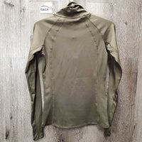 High Neck Long Sleeve "Base Layer" Shirt, 1/4 Zip Up, Mesh Sleeves, tag *new
