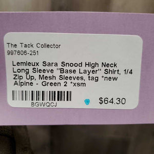 High Neck Long Sleeve "Base Layer" Shirt, 1/4 Zip Up, Mesh Sleeves, tag *new
