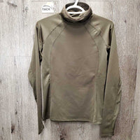 High Neck Long Sleeve "Base Layer" Shirt, 1/4 Zip Up, Mesh Sleeves, tag *new
