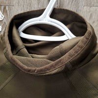 High Neck Long Sleeve "Base Layer" Shirt, 1/4 Zip Up, Mesh Sleeves, tag *new