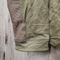 LS "Base Layer" Shirt, 1/4 Zip Up, Mesh Sleeves, tag *new
