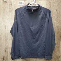 LS "Base Layer" Shirt, 1/4 Zip Up, Mesh Sleeves, tag *new
