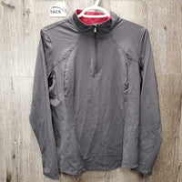 LS "Base Layer" Shirt, 1/4 Zip Up, tag *new