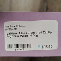 LS Shirt, 1/4 Zip Up, tag *new