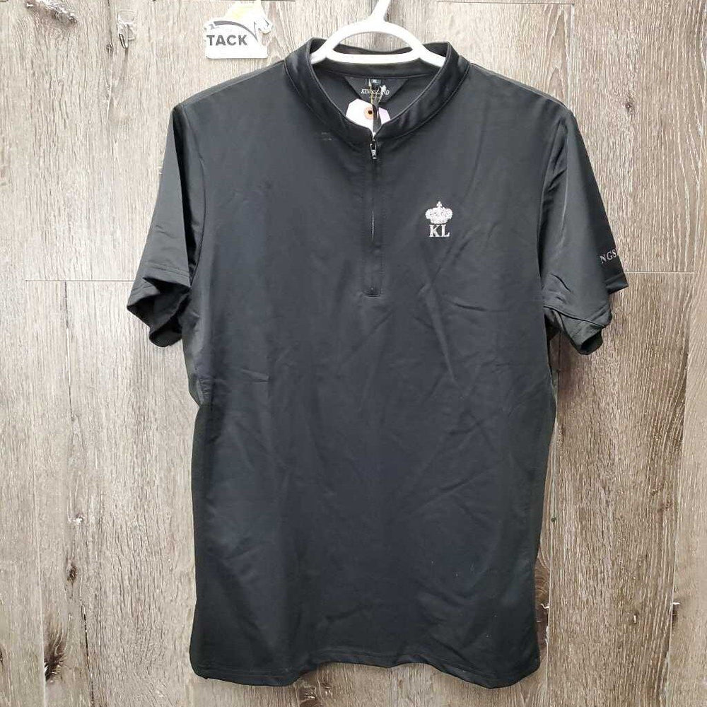 SS Shirt, 1/2 Zip Up, Mesh Sides, tag *new