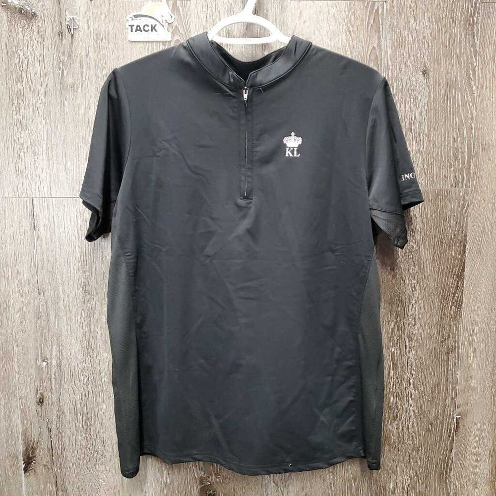 SS Shirt, 1/2 Zip Up, Mesh Sides, tag *new