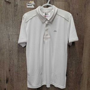 MENS Clean Cool SS Shirt, 1/4 Button Up, tag *new